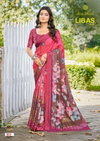 Libas Vol 3 By Kashvi Dull Moss Daily Wear Saree Wholesale Shop In Surat
